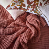 TIVOLI THROW BRICK COTTON