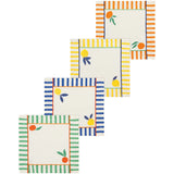 Citrus Burst Cocktail Napkins Set of 4