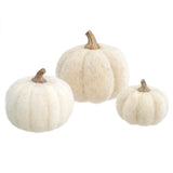 Felt White Pumpkin L