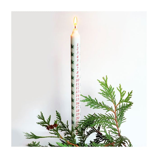 Candle Berries Advent Pillar